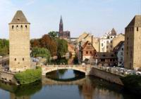 Strasbourg, vue du barrage Vauban